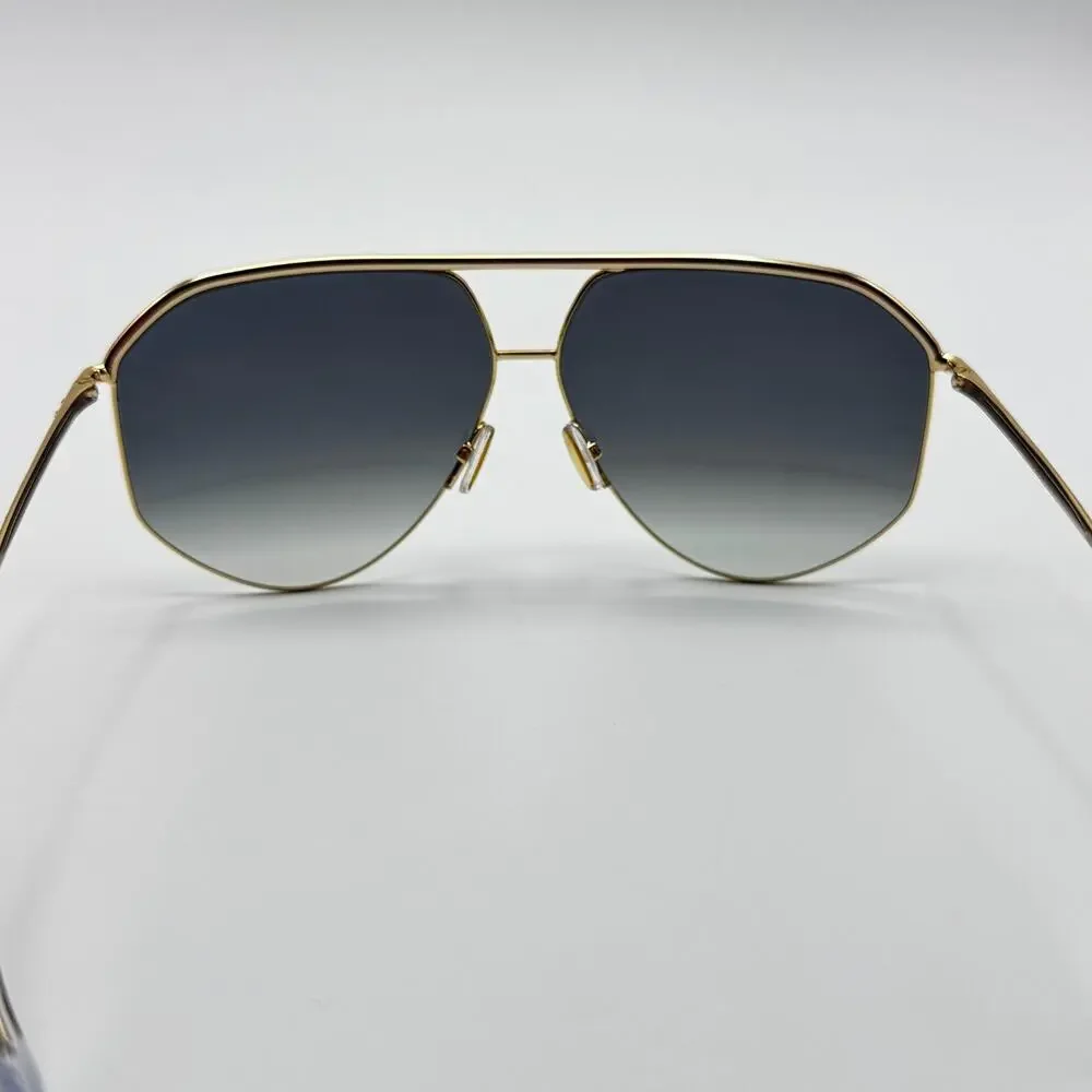 Isabel Marant Sunglasses IM0117 009O Gold Aviator Frame Gray Gradient Lens 64mm